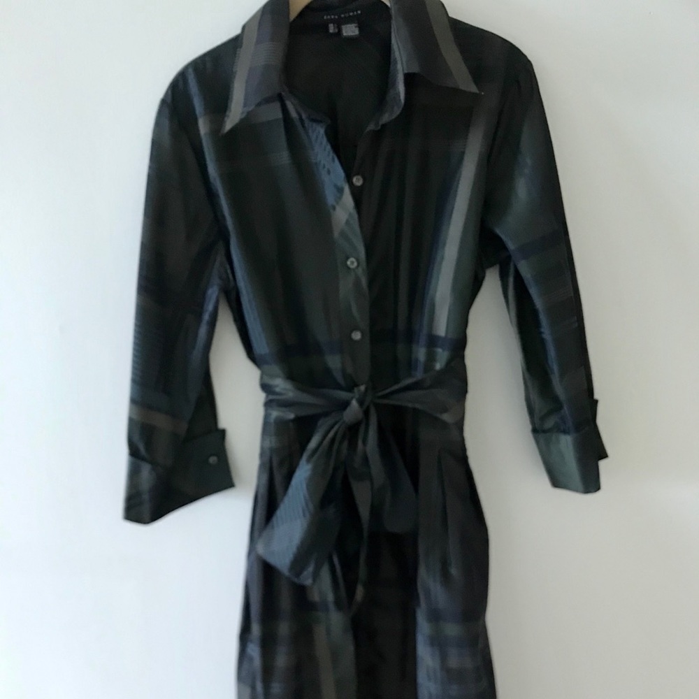 Zara Emerald Green Plaid Dress